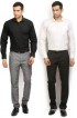 I-Voc Men's Solid Formal Shirt(Pack of 2) I-Voc Men's Solid Formal Shirt(Pack of 2)
